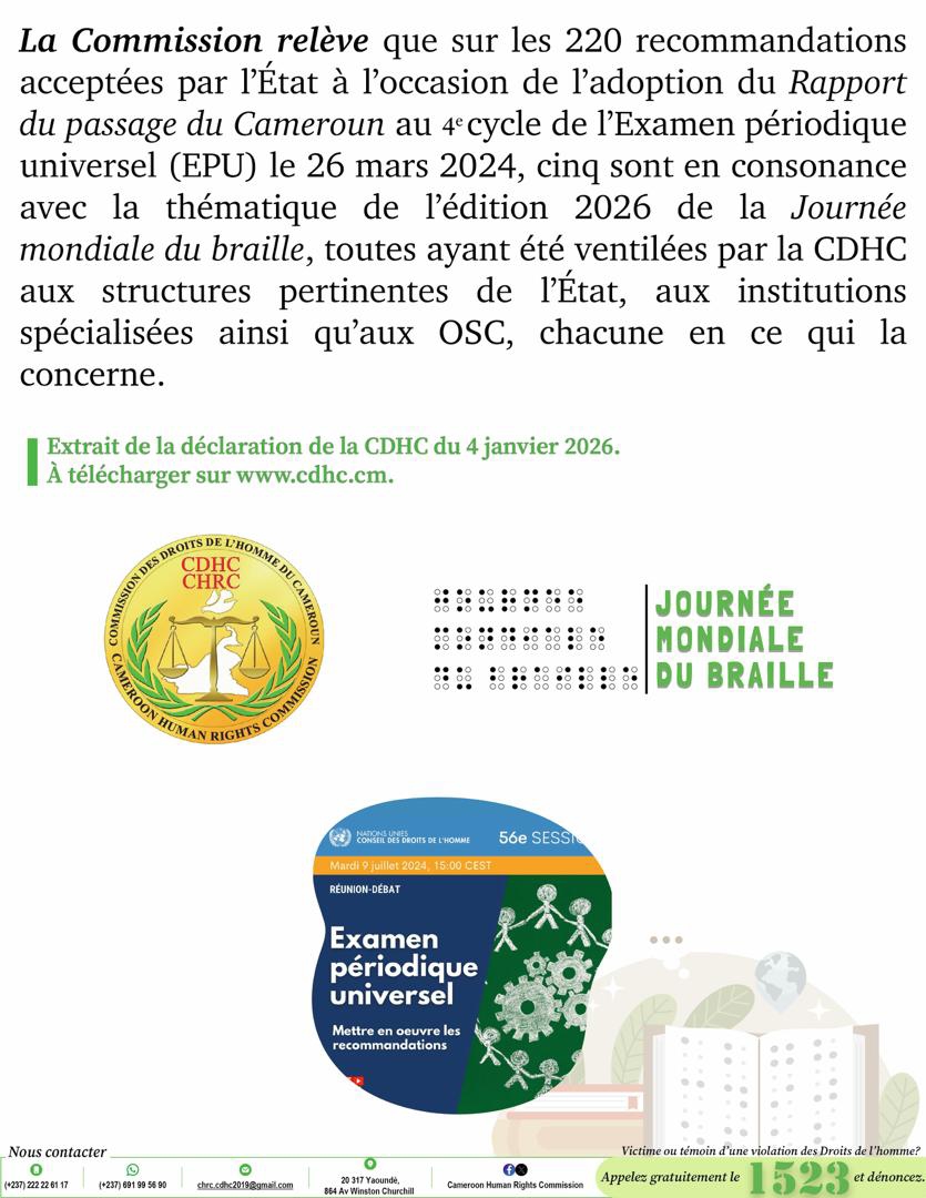 Cameroun : Au 2 janvier 2026 la création de 720 écoles inclusives sur l ...